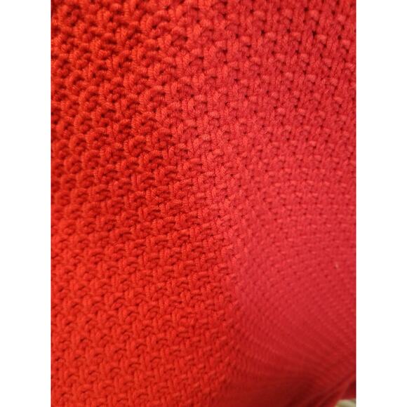 Chico's Women's Red Mock neck Full Zip Tunic‎ Cardigan Sweater Dress Size 1 - Picture 4 of 9